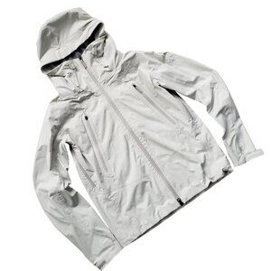 Descente Allterrain Hard Shell Jacket "Creas" Men's Small White - Grey